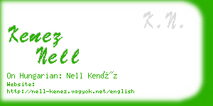 kenez nell business card